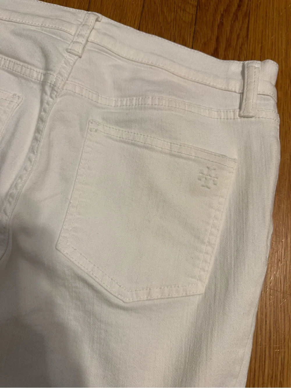 Tory Burch White Skinny Jeans